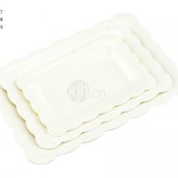 花邊長方餐盤(4、6PCS