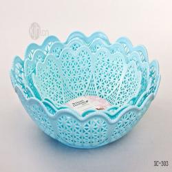織心時(shí)尚鏤空果盤(pán)三件