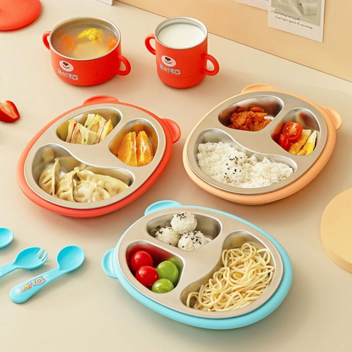 酷鼻熊不銹鋼套裝兒童餐具