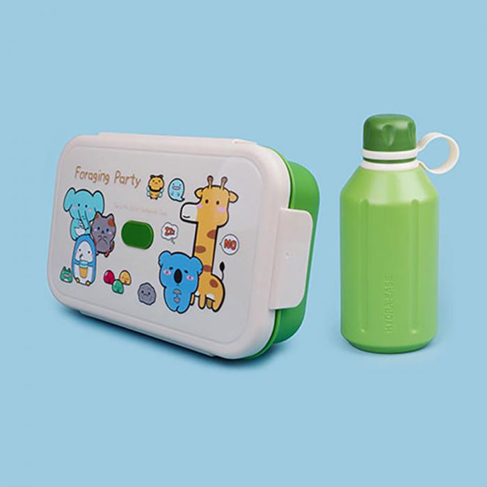 尚趣樂扣大容量雙層飯盒(1200ml)+圓形運動