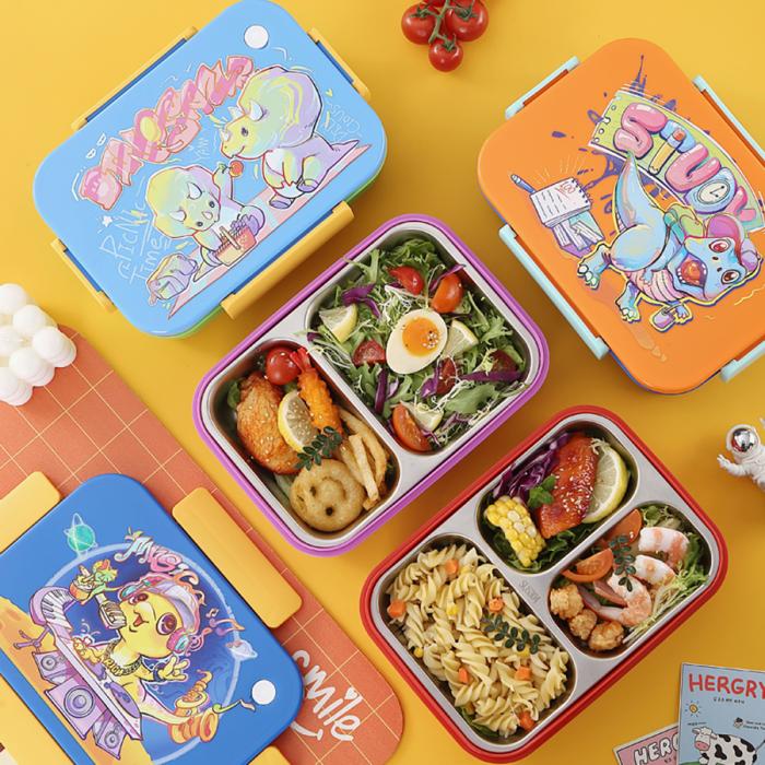 簡(jiǎn)約不銹鋼分格飯盒(2分格/3分格)